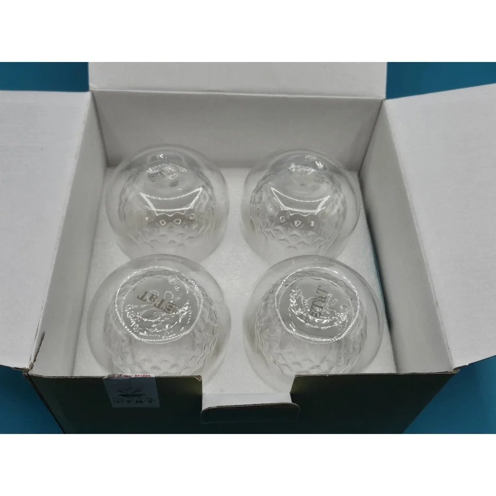 BTAT Brew Tea A Tea Double Wall Glasses Set Of 4 Cups‎ /w Box